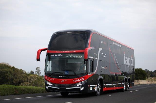 Ônibus da Volvo com novas tecnologias de segurança são entregues a Viação Iapó
