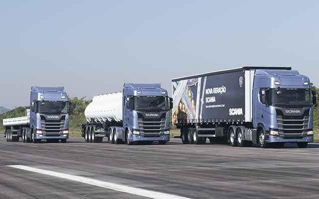 Caminhões Scania: novo acelerador gera economia de combustível