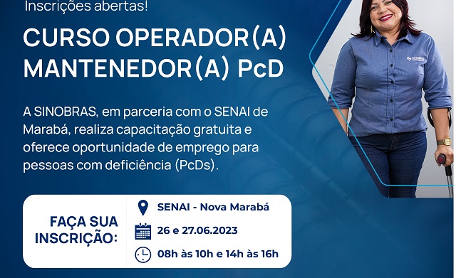 SINOBRAS e SENAI de Marabá oferecem capacitação gratuita