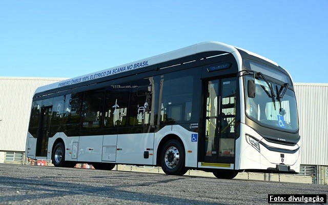 Ônibus 100% elétrico da Scania