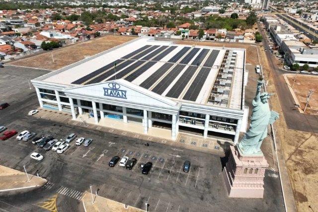 Megaloja da Havan opera com sistema de energia solar