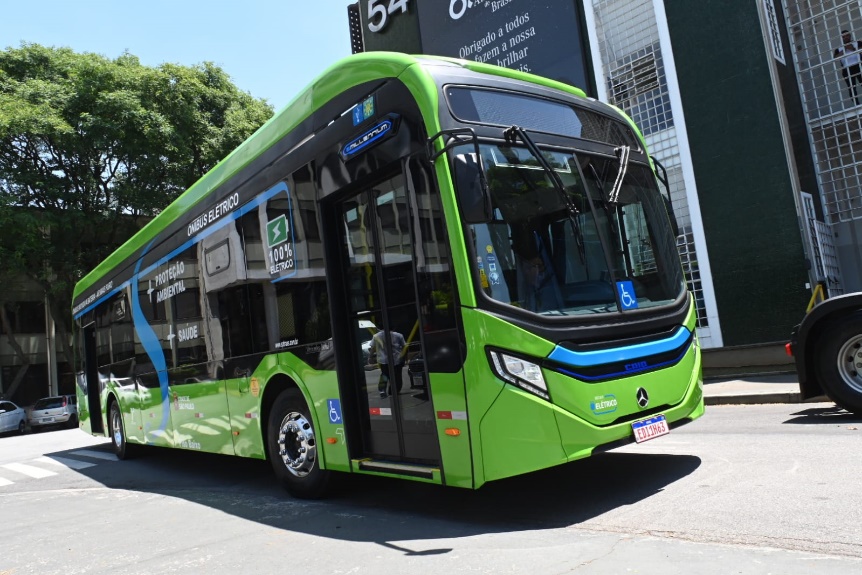 Ônibus elétricos em São Paulo