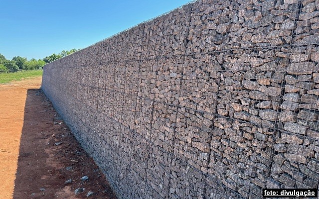 Gabiões modulares da Belgo Arames